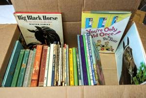 lot 143 image: Box of Vintage Childrens Books  30 Total