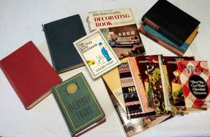 lot 144 image: Vintage Lot of Cookbooks & Sewing Books  Bonus Books