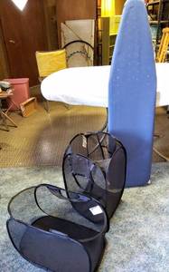 lot 149 image: Ironing Board & Mesh Folding Laundry Baskets