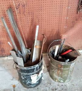 lot 156 image: 2 Buckets of Various Metal Pieces