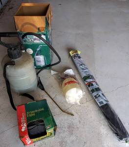 lot 177 image: Package of Weed Block (3 x 25), Interlocking Edging & Sprayers