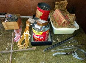 lot 179 image: Large Lot of Misc. Nails & Tools