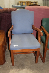 lot 9295 image: Blue Side Chair