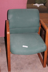 lot 9296 image: Green Reception Chair