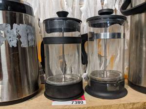 lot 7380 image: (2) French Presses