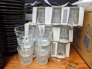 lot 7383 image: (24) Shot Glasses And 3 Espresso Mugs With Saucers