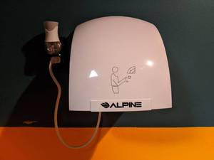 lot 7405 image: Alpine Hemlock Hand Dryer 402-10-WHI