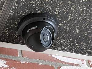 lot 7428 image: Annke Security System DVR, 8 Dome Cameras Cameras, And Dell Monitor, Buyer Responsible For Removal