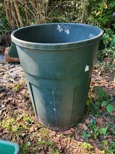 lot 15 image: Forrest Green Trash Barrel