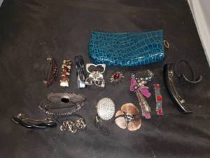 lot 5267 image: Lot of Hair Accessories with Cute Carrying Case