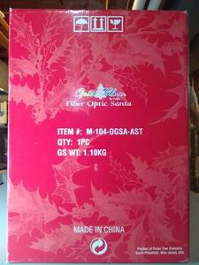 lot 8016 image: Optic Glow By Puleo Fiber Optic Santa
