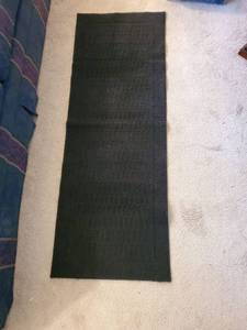lot 8203 image: Black Runner Rug