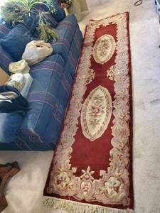 lot 8204 image: Gorgeous Burgandy Royal Palace Opulance Runner Rug