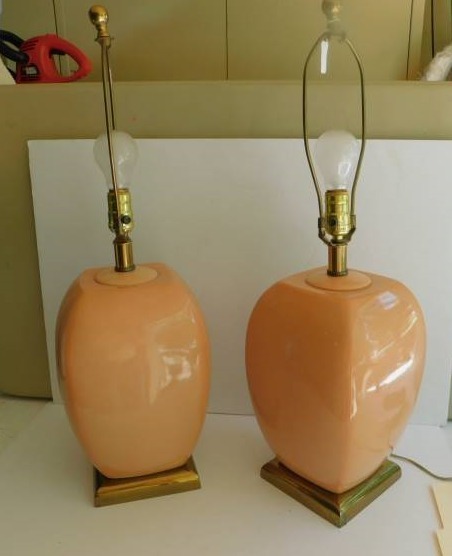 lot 1122 image: Pair Of Contemporary - Lamps (2 ea)