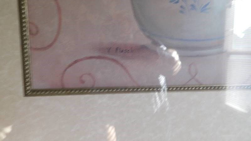 lot 1579 image: Metal Framed Picture