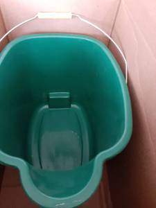 lot 4377 image: Pine-Sol Plastic Mop Bucket with Ringer 16L (4 Gallons), IndoorOutdoor Use, Rings & Removes Excess Water, Pour Spout and Carrying Handle