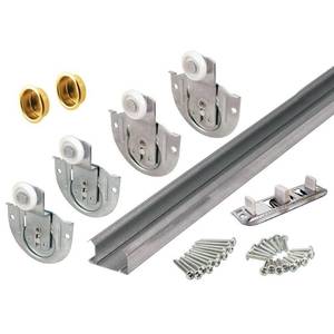 lot 7664 image: Prime-Line Products 163589 Bypass Closet Track Kit, 48-Inch