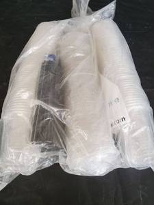 lot 7699 image: Plastic Cup with Lids and Straws