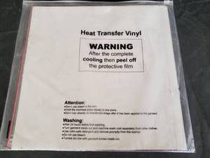 lot 7706 image: Heat Transfer Vinyl