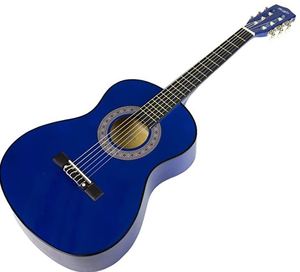 lot 4383 image: Music Alley MA-34-BL Acoustic Beginner Guitar Pack, Blue
