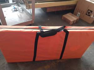 lot 1283 image: Backyard Champs 2 X 4 Wood Cornhole Set 8 Regulation Bags Included