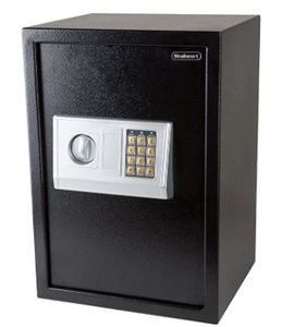 lot 1274 image: Stalwart Digital Safe-Electronic, Extra-Large, Steel, Keypad, 2 Manual Override Keys-Protect Money, Jewelry, Passports-for Home or Business