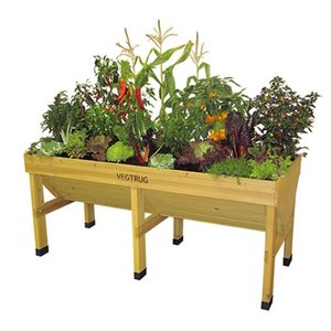 lot 1296 image: Veg Trug Medium Rectangular - Natural FSC 100% - Brown
