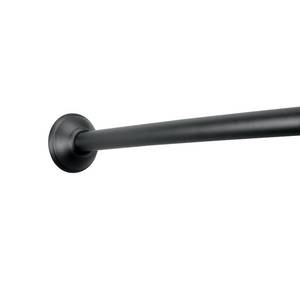 lot 1310 image: InterDesign Curved Shower Curtain Rod, Matte Black