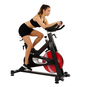 lot 3549 image: Sunny Health & Fitness 44lb Flywheel Belt Drive Indoor Cycle Bike - SF-B1714