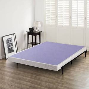 lot 3601 image: Zinus 4 Inch Low Profile Wood Box Spring  Mattress Foundation, Full, Solid Wood