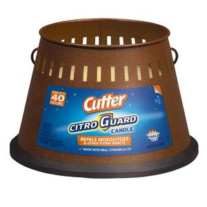 lot 3695 image: Cutter Citro Guard Citronella Candle, Triple Wick, 20-oz