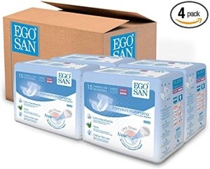 lot 3702 image: EGOSAN Maxi Incontinence Disposable Adult Diaper Brief Maximum Absorbency and Adjustable Tabs for Men and Women (X-Large Case, 60-Count)