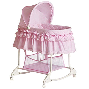 lot 3673 image: Dream On Me Willow Bassinet Pink