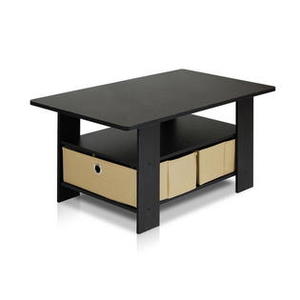 lot 3767 image: Furinno Andrey Coffee Table with Bin Drawer, EXBR