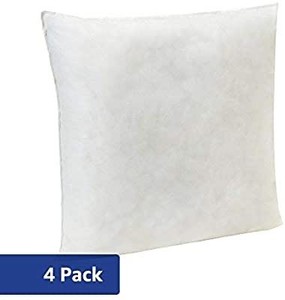 lot 3808 image: AmazonBasics Pillow Insert - 24-Inch Square, 4-Pack