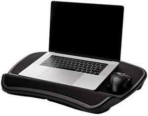 lot 3822 image: AmazonBasics XL Laptop Lap Desk Tray with Cushion, Fits up to 17.3 Inch Laptops