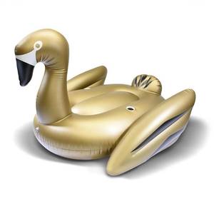 lot 1622 image: GoFloats Giant Inflatable Swan Raft (Limited Edition), Gold