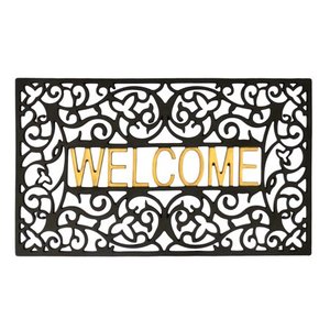 lot 1661 image: Home GH-6759A Entrance Doormat, High Quality Waterproof PVC Welcome Door Mat w Non-slip Backing, Easy to Clean Stylish Outdoor Mat, Front and Back Door, Garage or Porch Entryway, Poolside, Patio
