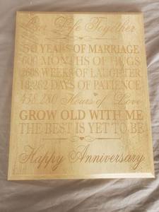 lot 1662 image: 50th Anniversary Plaque
