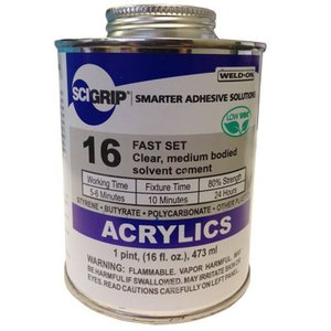 lot 1673 image: Weld-On 16 Acrylic Cement - Pint