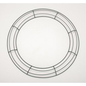 lot 1697 image: Metal Wreath Form 16 inches, Green, Wire Frame