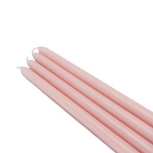 lot 1716 image: Zest Candle 12-Piece Taper Candles, 12-Inch, Light Rose