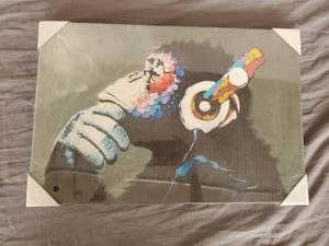 lot 1743 image: DVQ Printed Painting Gorilla Canvas