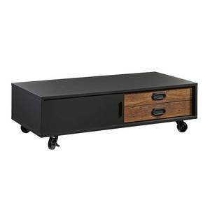 lot 1523 image: Sauder Boulevard Cafe Coffee Table Black With Vintage Oak Accents