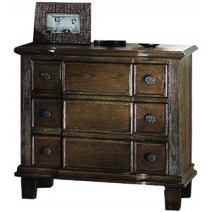 lot 1525 image: ACME Baudouin Weathered Oak Nightstand