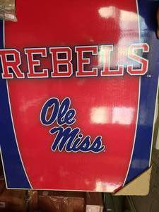 lot 1560 image: PROLINE NCAA College 2 x 4 Ole Miss Rebels Cornhole Board Set - Edge