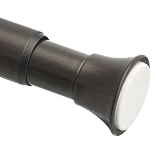 lot 1556 image: AmazonBasics Rust Resistant Easy to Install Tension Shower Doorway Curtain Rod, 36-54, Bronze