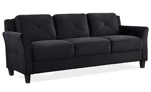 lot 1561 image: Lifestyle Solutions Collection Grayson Micro-fabric SOFA 80.3 x 32 x 32.68 Dark Gray