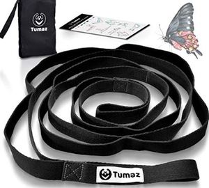 lot 1747 image: Tumaz Elastic Strap - 10 Loops and Non-Elastic Band - The Perfect Stretch Strap for Home Workout for PT