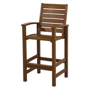 lot 1439 image: POLYWOOD 1912-TE Signature Bar Chair, Teak